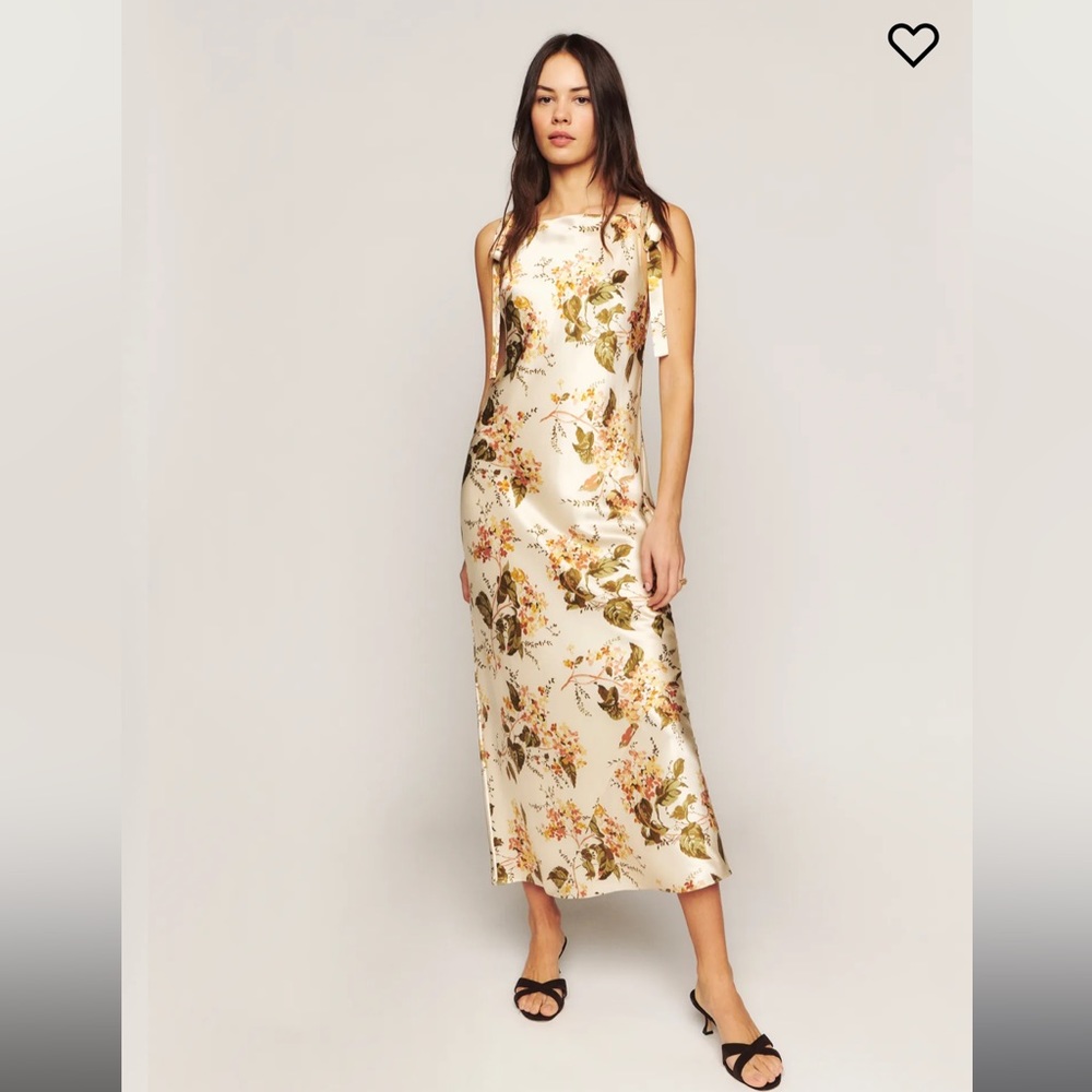 Reformation Aden Silk Dress